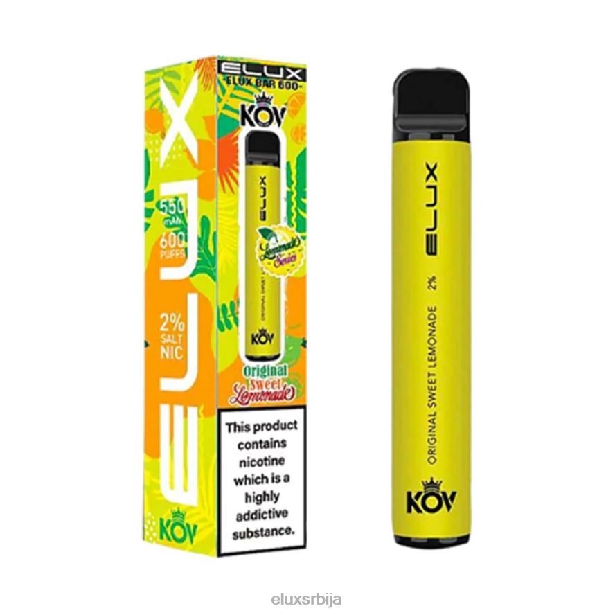 Elux Bar Lemonade Series слатка лимунада Elux vape price JN4TR8 оригинални вапе за једнократну употребу