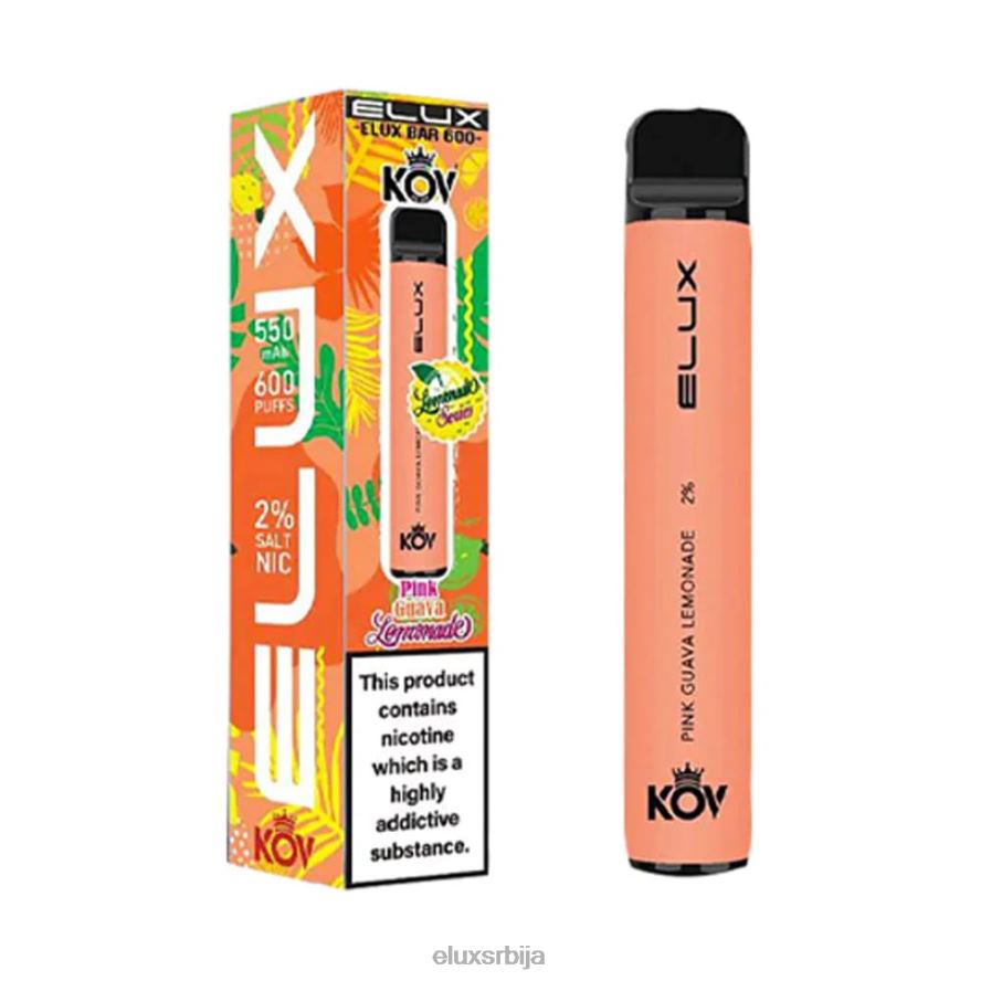 Elux Bar ружичаста гуава лимунада Elux vape srbija JN4TR106 Вапе серије лимунаде за једнократну употребу