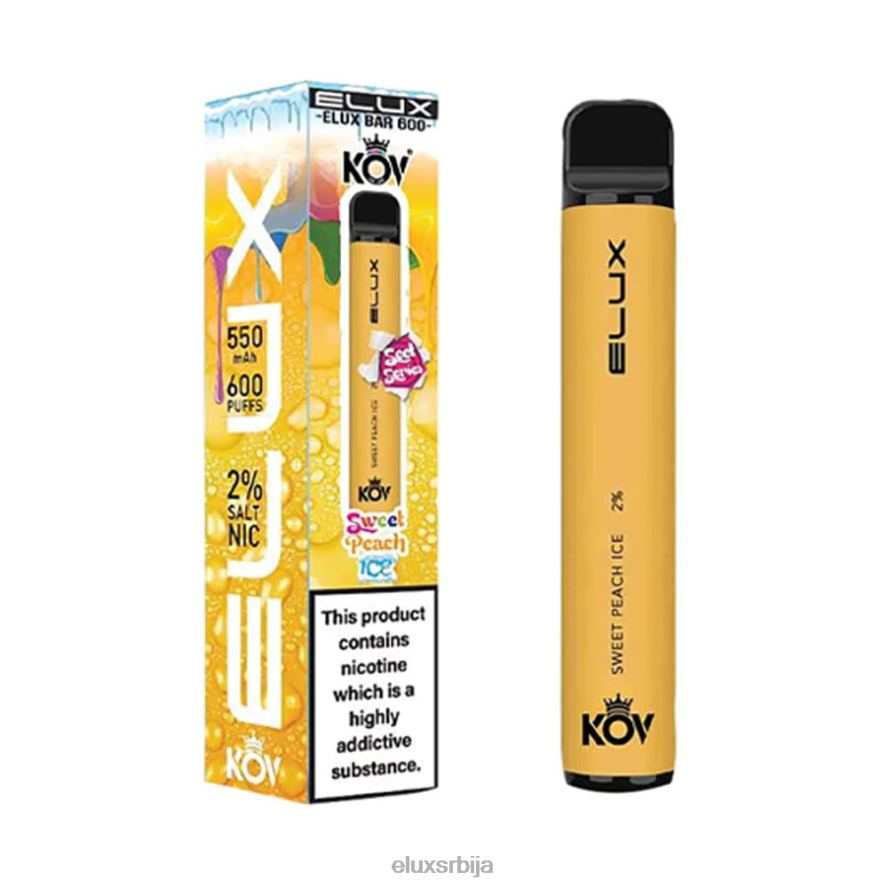 Elux Bar слатке брескве леда Elux vape price JN4TR108 слатка серија за једнократну употребу вапе