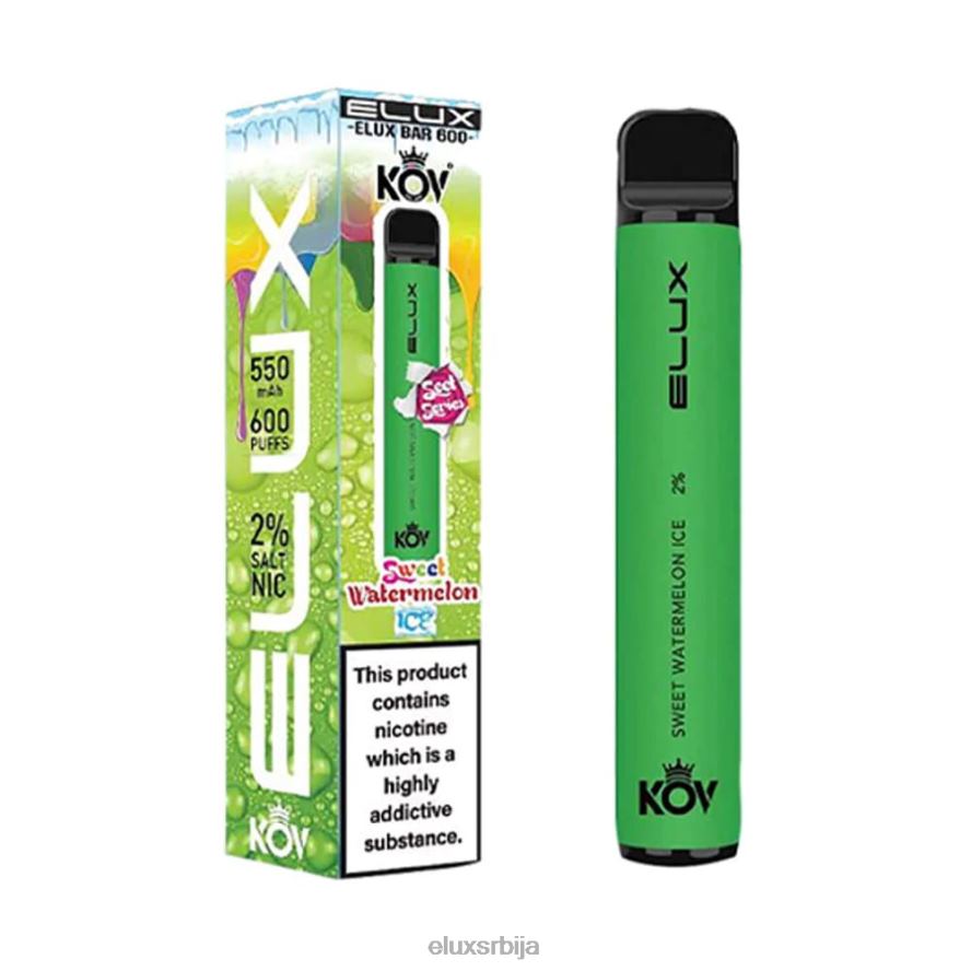 Elux Bar слатки лед од лубенице Elux review srbija JN4TR111 слатка серија за једнократну употребу вапе