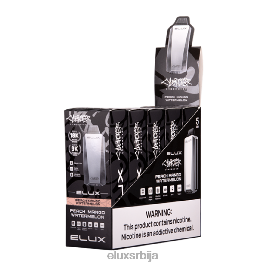 Elux бресква манго лубеница Elux vape near me JN4TR169 циберовер