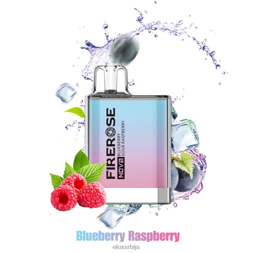 Elux Firerose Nova боровница кисела малина Elux store srbija JN4TR22 Вапе за једнократну употребу 600 пуффс